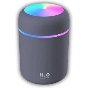 Mini diffuseur d'ar&ocirc;mes H2O - Humidificateur d'air &eacute;lectrique - 300 ml - Humidificateur - Diffuseur de parfum - Lampe LED - USB - Brumisateur - Pour