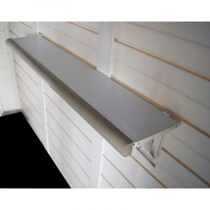 Garofalo - Kit 2 &eacute;tag&egrave;res Habrita Foresta evo ET2 80x19,5x2cm capacit&eacute; 15kg pour abri de jardin Evo