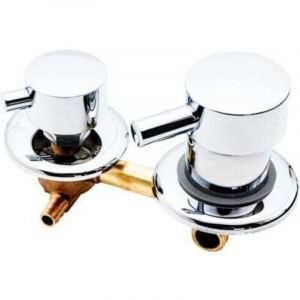 1pc 3 Voies Sortie Cabine De Douche, Mitigeur Cabine De Douche, Mitigeur Douche d'eau Filetage/Intubation, pour Cabine Ou Hammam Intubation 12-12.5cm