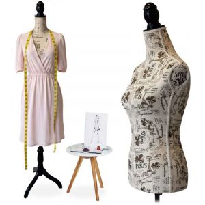 Mannequin de couture f&eacute;minin sur pied r&eacute;glable 36/38