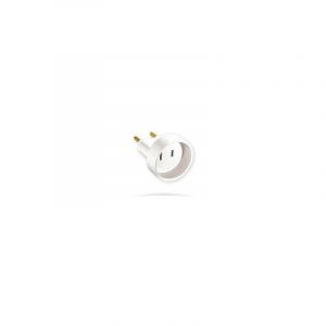 Fiche 2P 15A 125V sortie usa sur socle France adaptateur de voyage (usa/ean) broches ø 4mm ebenoid 0.104.13