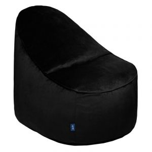 Intérieur Pouf Méridienne - Relaxant Chaise Longue et Fauteuil poire pour adultes - Noir - Loft 25