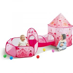 Mophorn - vevor Tente tunnel de jeu 3 en 1 pour enfants, maison de jeu pop-up interieure/exterieure avec sac de transport et sangles de fixation