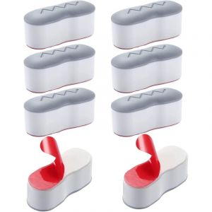 Tampons Abattant WC, 8 Pi&egrave;ces Patins Pare-chocs de Si&egrave;ge de Toilette Patins, universels de rechange pour si&egrave;ge de toilette, avec adh&eacute;sif puissant,