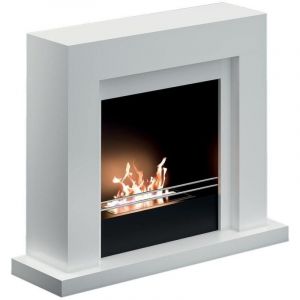Azura Home Design - Ch&eacute;min&eacute;e bio-&eacute;thanol udine 2.5 kw blanc