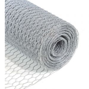 Wiltec - Grillage de volière Acier Galvanisé – Mailles 25 mm Hexagonal Hauteur 0,5 m Longueur 10 m Fil ø 0,7 mm – Lapin Grillage à poule Grillage