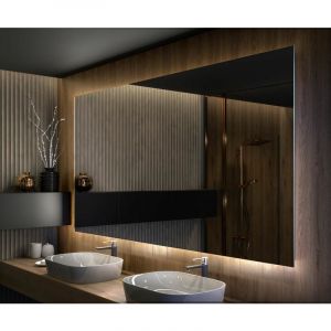 Artforma - Miroir led Lumineux 100x50 cm de Salle de Bain Mural AmbientLine avec éclairage Blanc Froid 7000K L58 Transparent