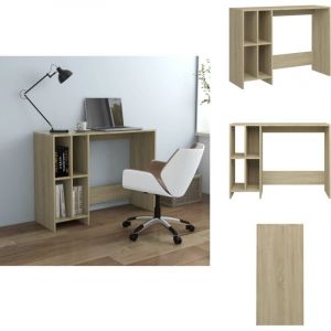 Vidaxl - Bureau d'ordinateur portable chêne sonoma bois d'ingénierie - Bureau Ordinateur - Bureau Design - Bureau Compact - Bureau Rangement - Meuble