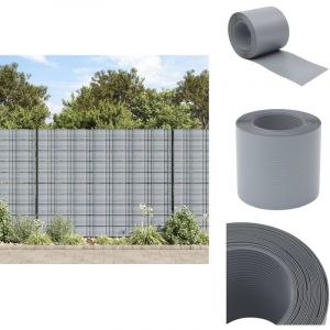 Brises-vues de jardin 10 pcs gris 252,5x19 cm pvc - Brise Vue Jardin - Cl&ocirc;ture D&eacute;corative - Panneau De Cl&ocirc;ture - Pare-soleil Ext&eacute;rieur - Protection