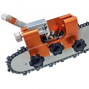 Affuteur Chaine Tron&ccedil;onneuse, Aiguiseur de Cha&icirc;ne de Tron&ccedil;onneuse a Manivelle, Aff&ucirc;teuse de Cha&icirc;ne de Tron&ccedil;onneuse Portable, Kit d'Aff&ucirc;tage de Cha&icirc;ne