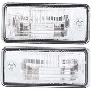 &Eacute;clairage pour plaque d'immatriculation, 1 paire Feux 8E0807430A 8E0807430B feu de plaque d'immatriculation adapt&eacute; pour A3 A4 A5 A6 C6 A8 D3 Q7 RS4