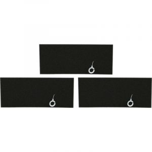 Vhbw - 3x Filtre compatible avec Bosch logo collection hepa bag & bagless 2000W BSG6208COE03 aspirateur - Filtre en mousse