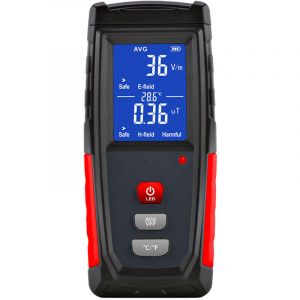 Detecteur EMF, détecteur de rayonnement électromagnétique numérique , testeur EMF portatif, équipement de chasse aux fantômes, moniteur de champ