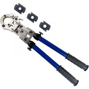 Pince &agrave; sertir manuelle &agrave; t&ecirc;te rotative pour raccords cuivre profil V diam&egrave;tre 12-14-16 NOYON ET THIEBAULT