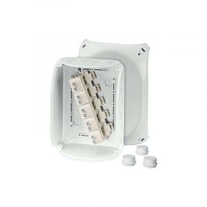 Hensel - bo&icirc;te de d&eacute;rivation dk 1616 g bo&icirc;te 6-16QMM, bo&icirc;tier pour montage sur le mur/plafond 4012591125068 dk 1616 g