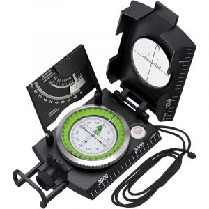 Boussole Randonnée Professionnelle avec Clinomètre Boussole de Visée Boussole de Navigation - Lntyq