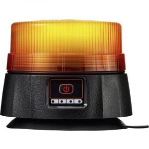 VOLTCRAFT Gyrophare VC-17200360 5 V/DC sur entr&eacute;e DC pied magn&eacute;tique, ventouse, connecteur USB orange