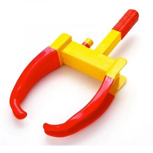 Antivol Voiture Sabot Roue, Bloque Roue,Griffe de Pneu,Antivol de Voiture Bloque,Roue Sécurité Antidémarrage, Universelle, Réglable, Remorque