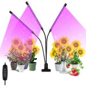 Hengda - swanew Lampe Horticole 30W Tasmor Lampe Plante Intérieur 60 LEDs à 360° Lampes de Croissance Horticoles avec Chronométrage led Horticole