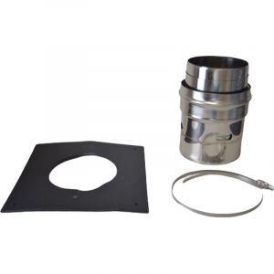 Joncoux - Plaque de propret&eacute; pour tubage Isotip diam. 150 mm, noir