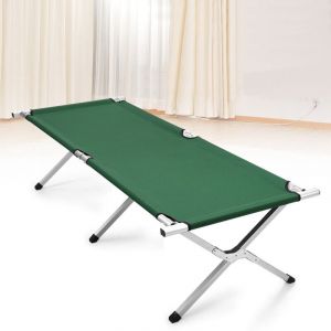 Skecten - Lit de Plage Pliant, Transat Réglable, 1906242cm, Matériau: Polyester 600D, Tubes en Aluminium - Vert