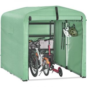 Abri de Jardin, Cabane de Jardin Exterieur Imperméable, abri Moto avec des Crochets, Garage pour Vélo et Outils, Abri Vélo, Rangement et Stockage,