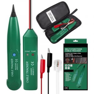 Traceur Cable, MS6812 Détecteur de Cable électrique, Traceur de Câble Portable,Testeur de Câble Téléphonique pour Téléphone, Traqueur de câble,