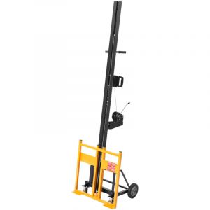 VEVOR Leve Plaque de Platre 1219 x 4878 mm, Leve Panneau Cloison Seche, Capacite de Charge 68 kg, avec Roulettes, Palan, Outil Elevateur Aide Une