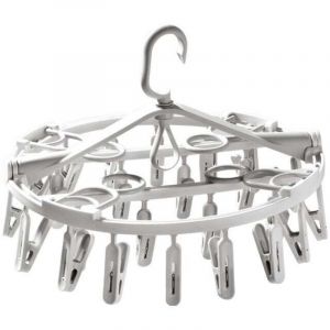 S&eacute;choir &agrave; chaussettes pliable avec 24 pinces &Eacute;tendoir &agrave; linge Cintre &agrave; chaussettes pour &eacute;tendoir &agrave; linge Cintre &agrave; sous-