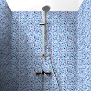 Sticker Mural Carrelage adhésif Cuisine Salle de Bain - 30 stickers carreaux de ciment terrazzo valery - 30stickers15x15cm