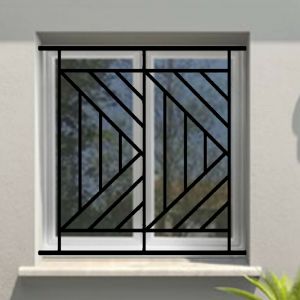 Grille de Defense Isoangle pour Fenetre H= 125 cm x L= 100 cm (c&ocirc;te tableau)