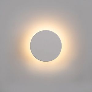 Applique murale circulaire 'Eclipse' - 9W - cct - IP65 - Blanc