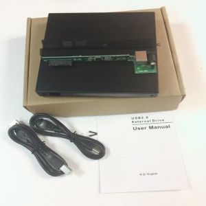 Boîtier de Lecteur CD, Lecteur DVD Externe Obtenu par l'ajout d'un Lecteur Optique, boîtier de Montage CD - ROM (USB 2.0 12,7 mm)