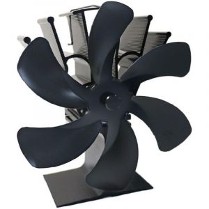 Ventilateur Poele Bois, 6 Pales Silencieux Ventilateur Cheminee pour Chemin&eacute;e/Po&ecirc;le &agrave; Bois/Poele a Granule