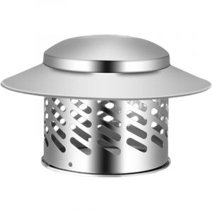 110 Mm Capuchon De Chemin&eacute;e En Acier Inoxydable Chapeau De Chemin&eacute;e De Chemin&eacute;e Capuchon De Couvercle De Tuyau De Chemin&eacute;e Housse De Pluie Pour