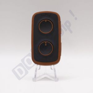 Why Evo noa Mini – Télécommande à 4 boutons Tabac Sauvage multi-fréquences et universelle pour automatismes - 280-868 MHz - Code fixe et Rolling Code