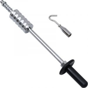 Marteau &agrave; inertie avec crochet extracteur de bosses de voiture marteau coulissant outil de r&eacute;paration 63 cm acier au carbone