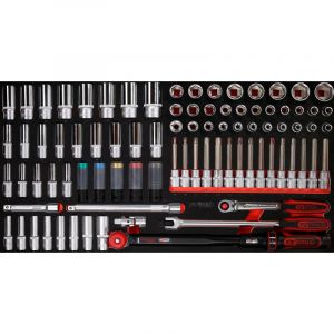 Kstools - scs 1/2' Module de douilles, 86 pcs, modules système 1.1/3