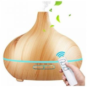 Diffuseur d'huiles essentielles, diffuseur de brume fra&icirc;che ultrasonique de 550 ml, diffuseur d'ar&ocirc;mes de parfum &eacute;lectrique avec mode de brume