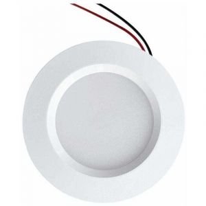 Mini Spot LED Encastrable per&ccedil;age 55mm diam&egrave;tre 68mm Compact 3W DC12V &eacute;tanche IP54 Salle de bain, cuisine, meubles (Aluminium, Blanc Naturel 4000K)