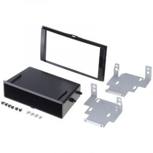 Adnauto - Kit Facade Autoradio FA471 compatible avec Nissan Micra K14 Note - noir brillant
