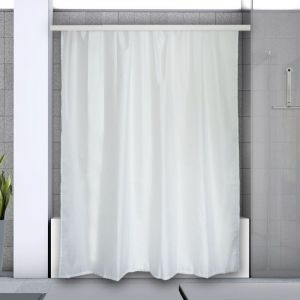 Spirella - Barre tringle pour rideau de douche d'angle à fixer en Alu surprise 170x75cm Blanc