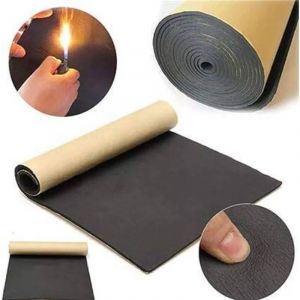 Kit premium d'insonorisation automobile - Mousse acoustique 6mm haute densité [10dB réduction] - Adhésif renforcé - 100x50cm par rouleau - Isolation