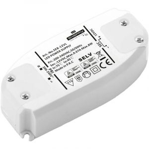 Dehner Elektronik - se 8-12VL Transformateur pour led à tension constante 8 w 0.67 a 12 v/dc homologué pour les meubles,