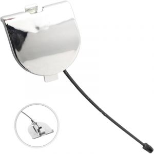 Pi&egrave;ce de rechange pour crochet de remorquage de remorque pour Fiat 500 - Chrome 2007-2012 - Compatible avec OEM 735455393 - Installation facile