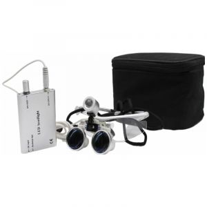 Senderpick - Dental 2.5X Loupe binoculaire de Lampe Magnifier Loupes de tête binoculaires Loupe de tête Lunettes led Headlight