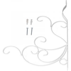 Crochet mural en fer forg&eacute; suspendu d&eacute;coration ext&eacute;rieure int&eacute;rieure balcon Pot de fleur support crochet suspendu