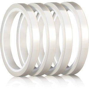 4 Pcs 108 Pieds Ruban R&eacute;sistant &agrave; la Chaleur pour Sublimation Ruban Adh&eacute;sif Transparent de Presse &agrave; Chaleur Ruban Thermor&eacute;tractable &agrave; Haute