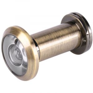 Visionneuse de porte frontale avec couvercle de protection, visionneuse de s&eacute;curit&eacute;, sens unique &agrave; 200 degr&eacute;s en alliage de zinc, visionneuse de