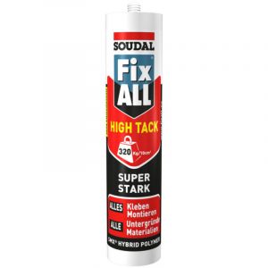 Soudal Colle de montage Fix ALL High Tack noir 420 g/290 ml